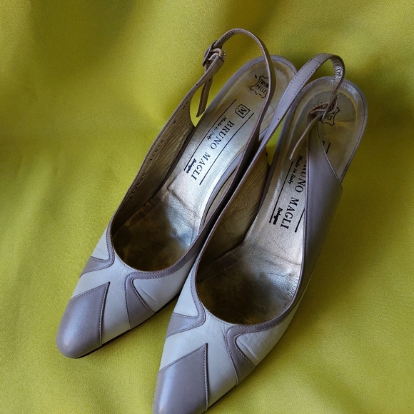 Vintage Woman Shoes All Leather by Bruno Magli Made in Italy Size 8 1/2 AAAA - Picture 10 of 13